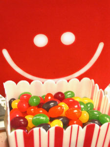 I detest football. So instead here's a picture of my beloved Starburst jelly beans giving me happy signals.