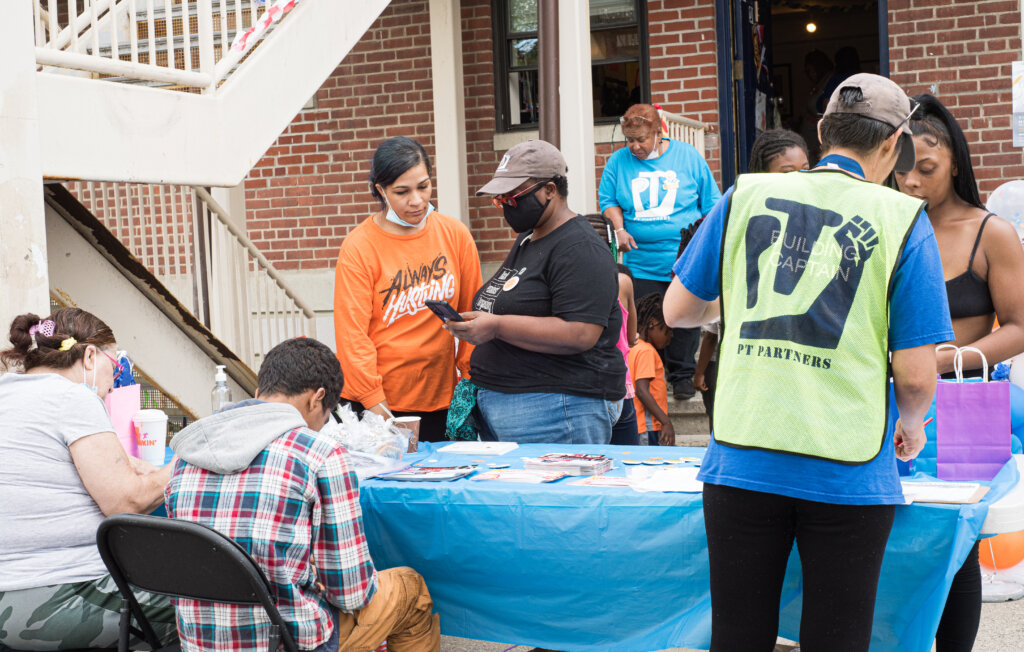 PT Partners hosts a "Sunshine Club" event for residents.